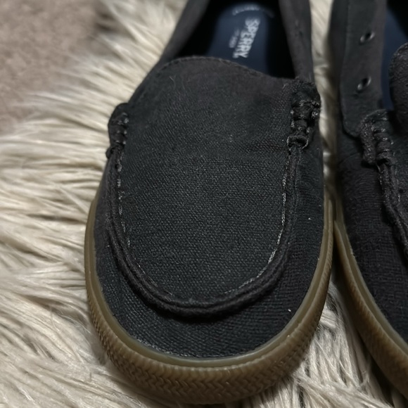 Sperry Slip On Shoes-Wmns Sz 9-Navy-EUC - Picture 4 of 15